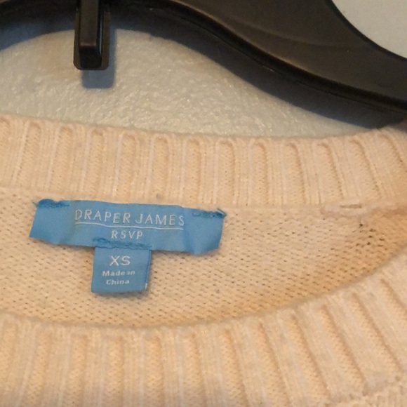 DRAPER JAMES Sweater, size XS, color-cream, soft, comfortable, stylish - Picture 5 of 8